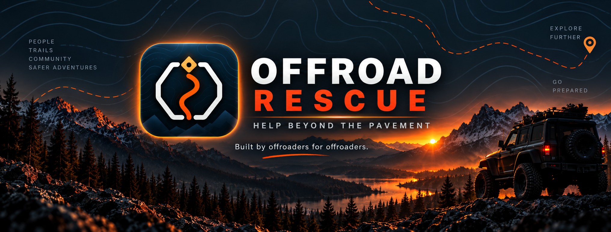 Offroad Rescue — Help Beyond the Pavement, built by offroaders for offroaders.